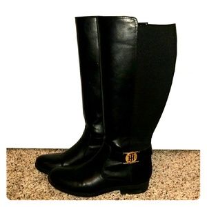 Tommy Hilfiger black riding boots